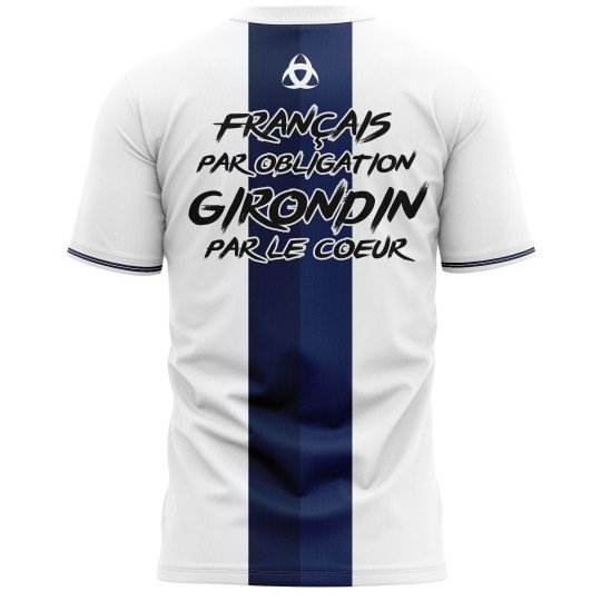 T-shirt Français par obligation Girondin par le coeur - Supporters Bordeaux