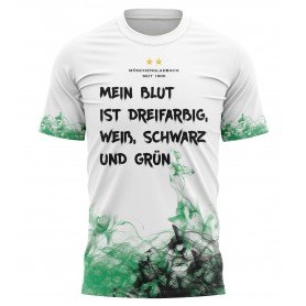 T-shirt Mein Blut ist dreifarbig, weiß, schwarz und grün - Supporters Mönchengladbach