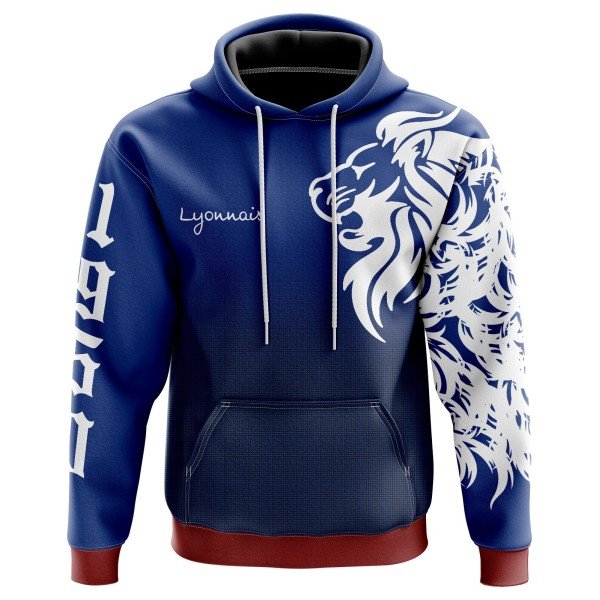 Sweat à capuche Lyonnais - Supporters Lyon