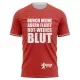 T-shirt Durch meine Adern fließt rot-weißes Blut - Supporters Berlin