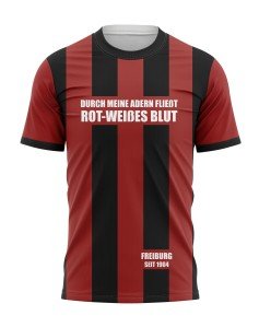 T-shirt Durch meine Adern fließt rot-weißes...