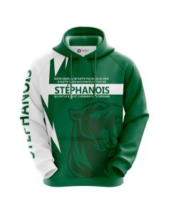 Hoodie Notre drapeau ne flotte pas grâce au vent - Supporters Saint Etienne