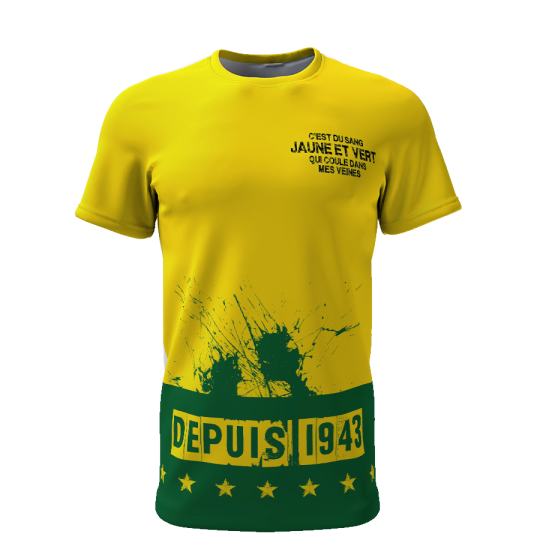 C'est du sang jaune et vert qui coule dans mes veines depuis 1943 - Supporters Nantes